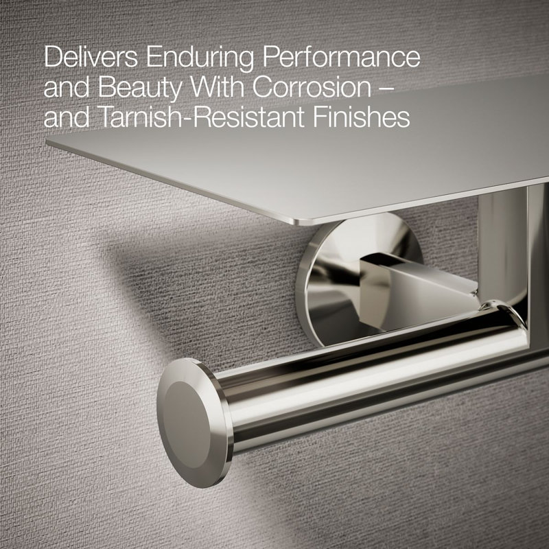 Components™ Covered Double Toilet Tissue Holder, Polished Nickel