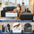 Boneless 103” Modular Sectional Cloud Sofa For Living Room Modern Minimalist Couch With L-shaped Chaise Upholstered Corduroy Couch , Deep Seat, No Assembly Required-803722779-803722757