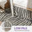 Safari Animal Print Zebra Machine Printed Washable Beige / Gray Indoor Area Rug with Non-Slip Backing-846593585