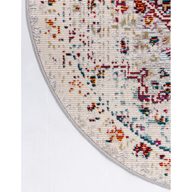 Oriental Indoor Rug, Round 7'1"