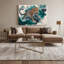 «Big Cats», art mural gris sur toile léopard Formose-120488372