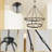 32- Light Dimmable Lantern Wagon Wheel Chandelier-105552705