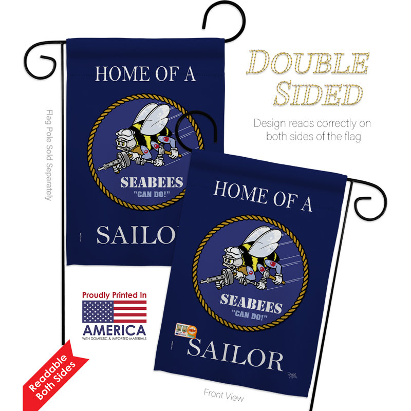 Double Sided 18.5'' H x 13'' W Polyester Garden Flag