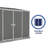 Absco Space Saver 10 ft. W x 5 ft. D Metal Storage Shed