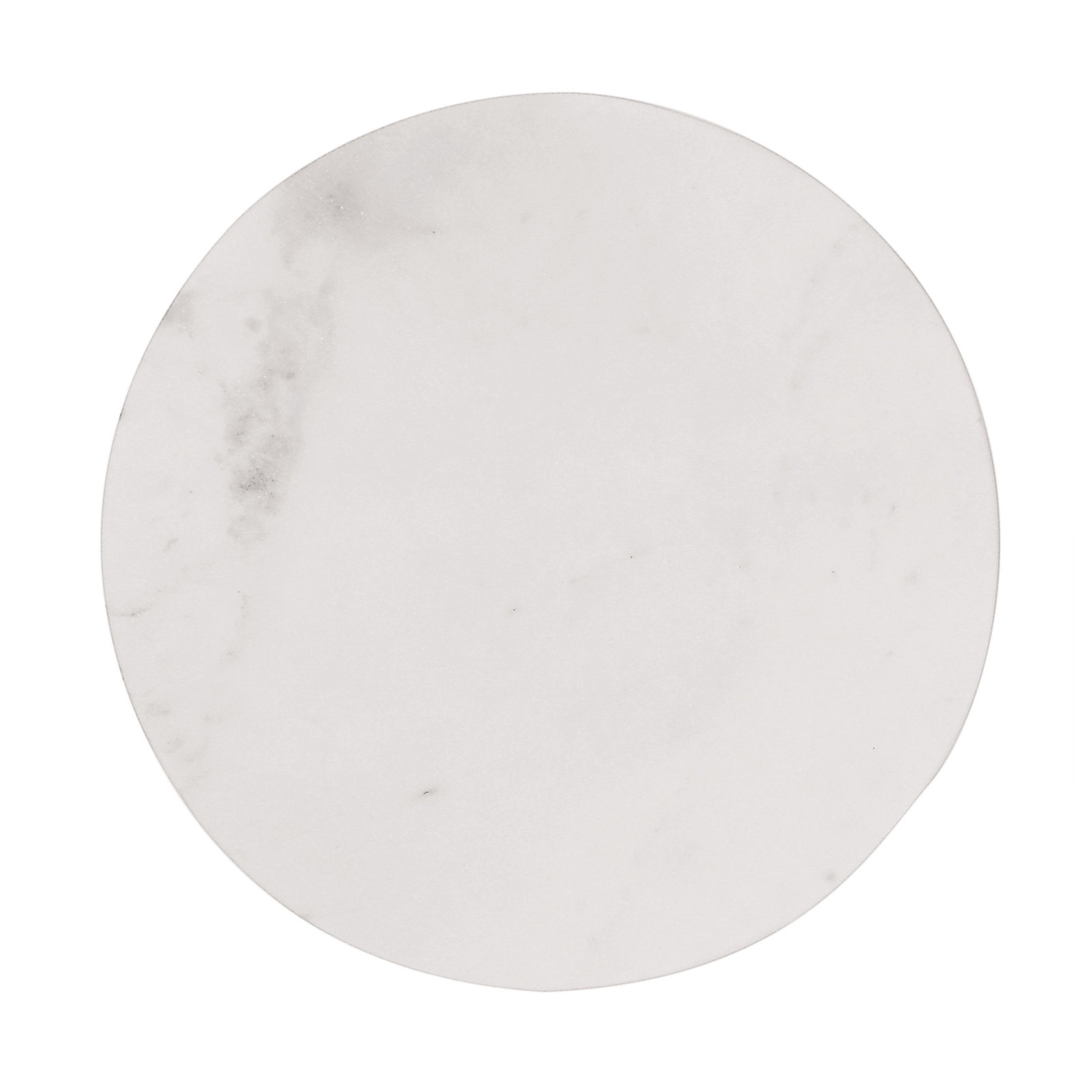 Keane Round Marble Cheese Board, 0.5" H x 11" W x 11" D, White