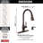 Hazelwood Pull Down Sprayer Kitchen Sink Faucet with Matching Soap Dispenser-86678067