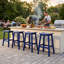 Ensemble de 2 tabourets de bar d'extérieur de 74 cm (29 po), sièges hauts en PEHD, sièges de patio robustes et résistants aux intempéries