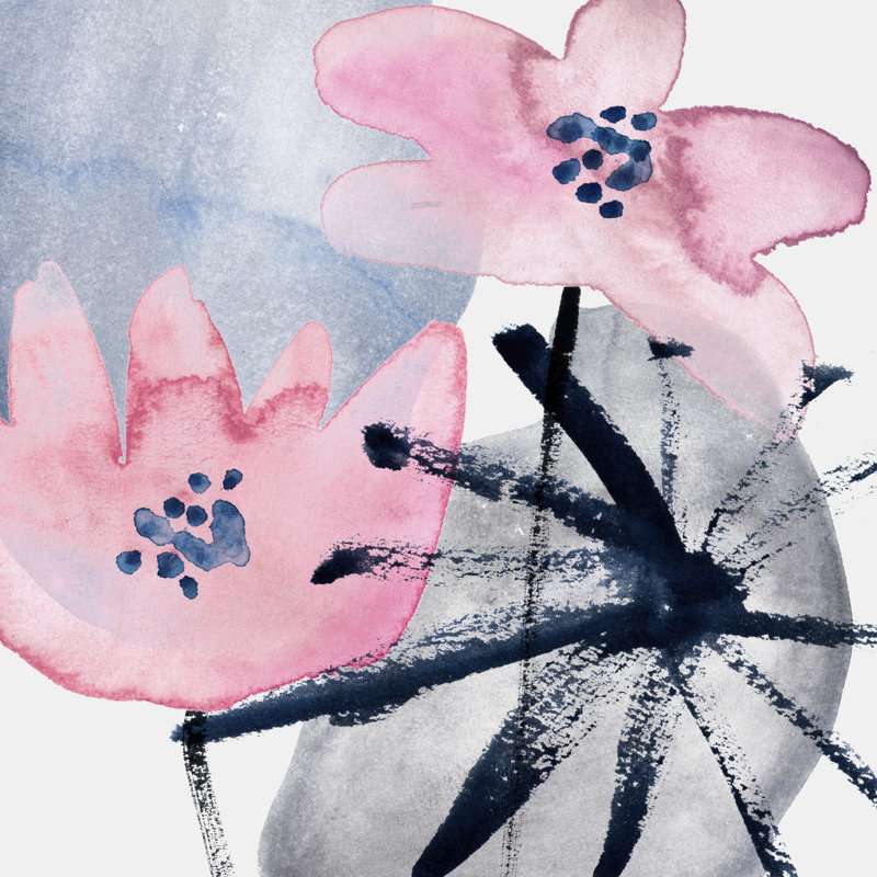 Pink Water Lilies III by Melissa Wang - Wrapped Canvas Painting, 91cm H x 91cm W