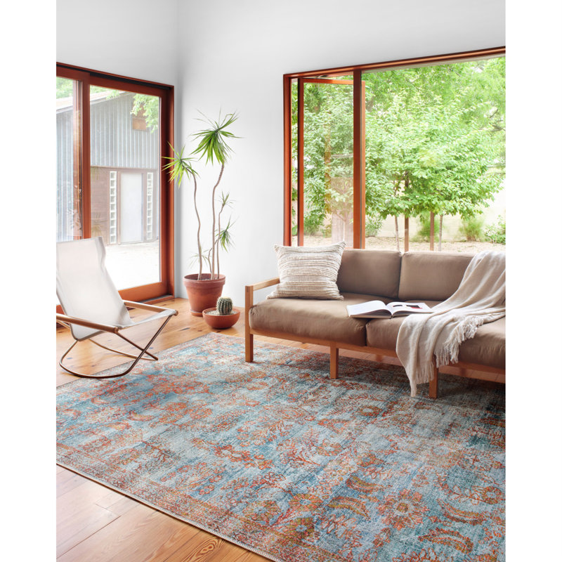 Dallyce Oriental Indoor Rug, Square 1'6"