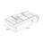 Simple square coffee table-110405208