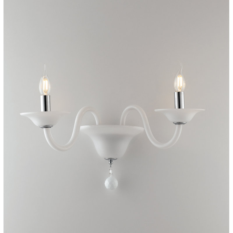 Ferrante Glass Candle Wall Light