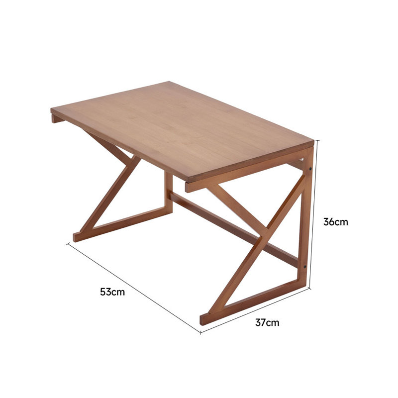 Freestanding Wood Spice Rack, Brown