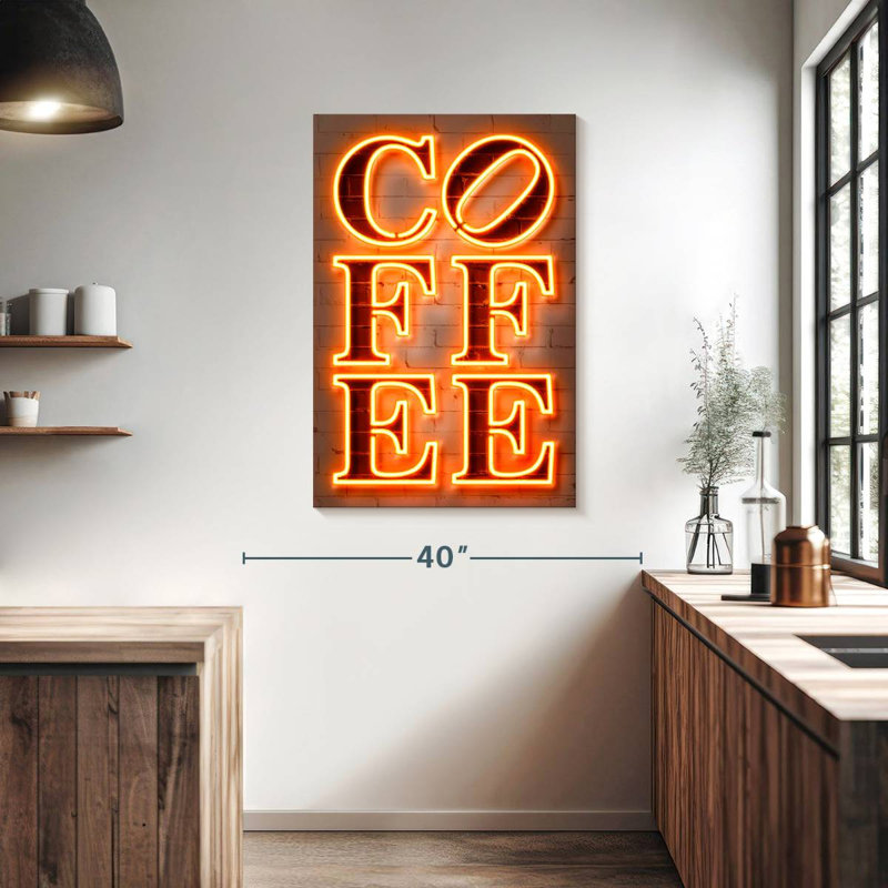 Enseigne murale café Kema, H 39 po x l 26 po