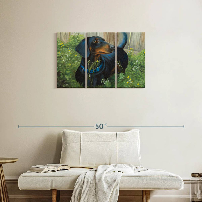 Brampt Dachshund, 20" H x 33" W