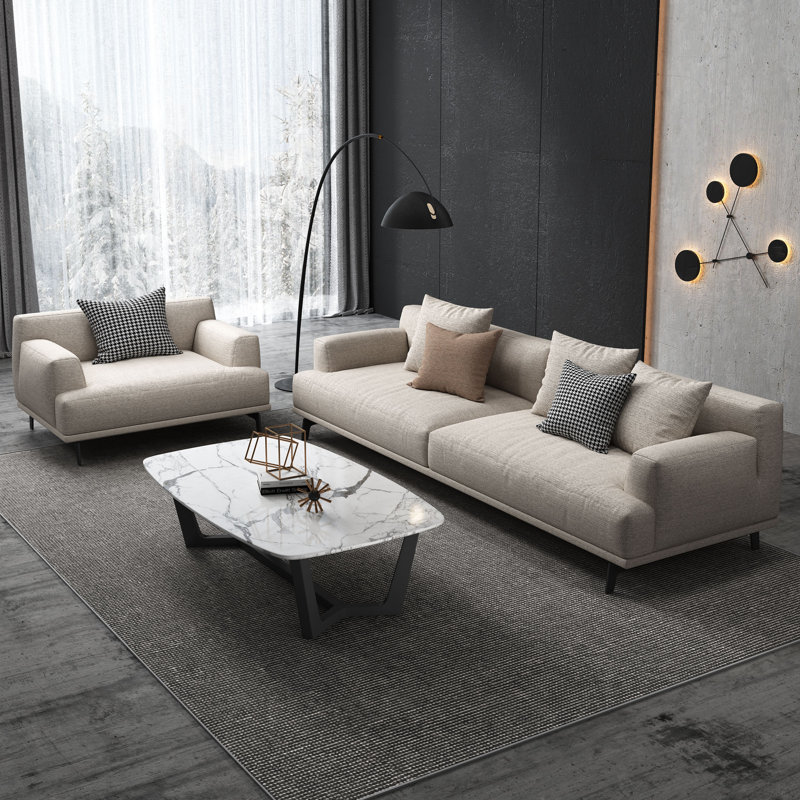 Isaiyah Upholstered Sofa, 30"H x 82.6"W x 37.4"D