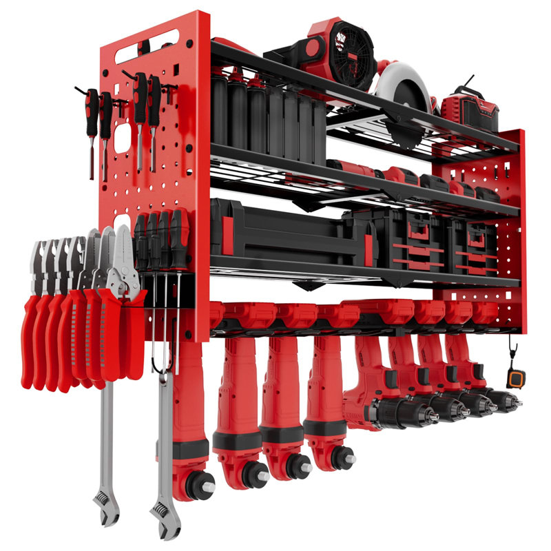 4 Layers Power Tool Organizer Storage Rack