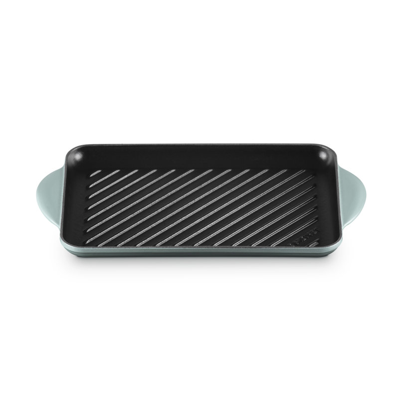 Le Creuset Cast Iron Rectangular Grill 32cm, Sea Salt
