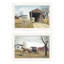 «Trendy Decor» 4U, vignette Miller's Creek Bridge, Going To Market, art mural blanc encadré pour le salon-553856966