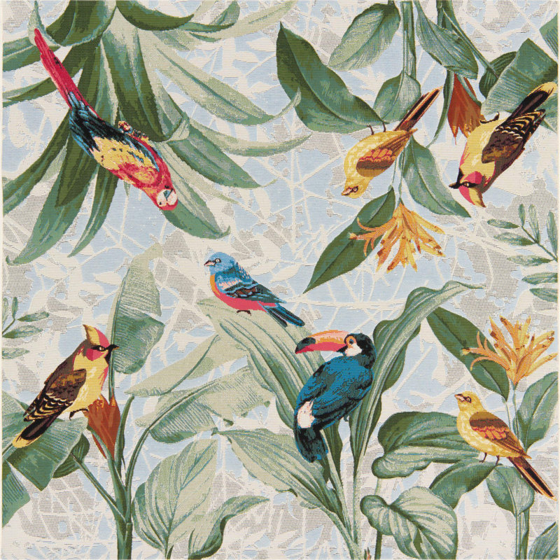 Outdoor Kona Area Rug Mix Color, Square 6'