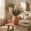 Vase décoratif fait à la main en terre cuite de style artisanal artisanal traditionnel texturé avec silhouette classique pot rustique en céramique décoré à la main forme organique Design d'inspiration rétro-1738741013-1738741012