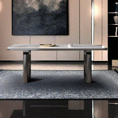 Simple modern home dining table