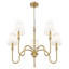 Parham Rubbed Brass 5 Light Chandelier-123222938