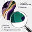 «Mauve», «Green» et «Bold Strokes II» - Art mural asymétrique abstrait en métal, impression d'art en forme de mauve unique-103973268