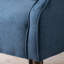 Baignoire confortable en tissu bleu marine, coussin moelleux, revêtement en tissu club élégant, bouton, structure en bouleau-523573521