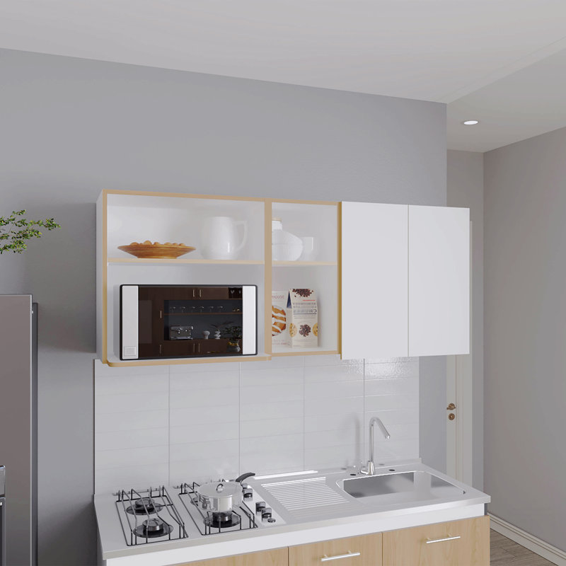 Wall Cabinet, 2 Doors, 4 Shelves