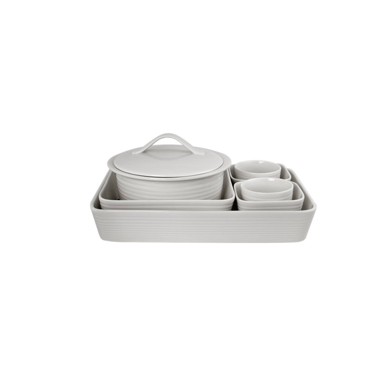 Ensemble de plats de cuisson blancs de sept articles Maze Royal Doulton exclusivement pour Gordon Ramsay