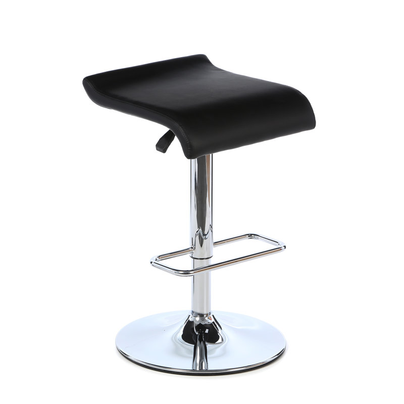 Tabouret de bar à hauteur ajustable Barber, Noir