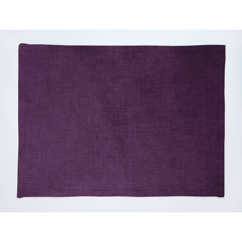 Napperons en faux jute, Aubergine