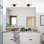 48"x48" Led Mirror Bathroom Vanity Mirror With Back Light,wall Mount Multifunctional Vanity Mirror,aluminium Frame,brushed Gold-349837004-349837005