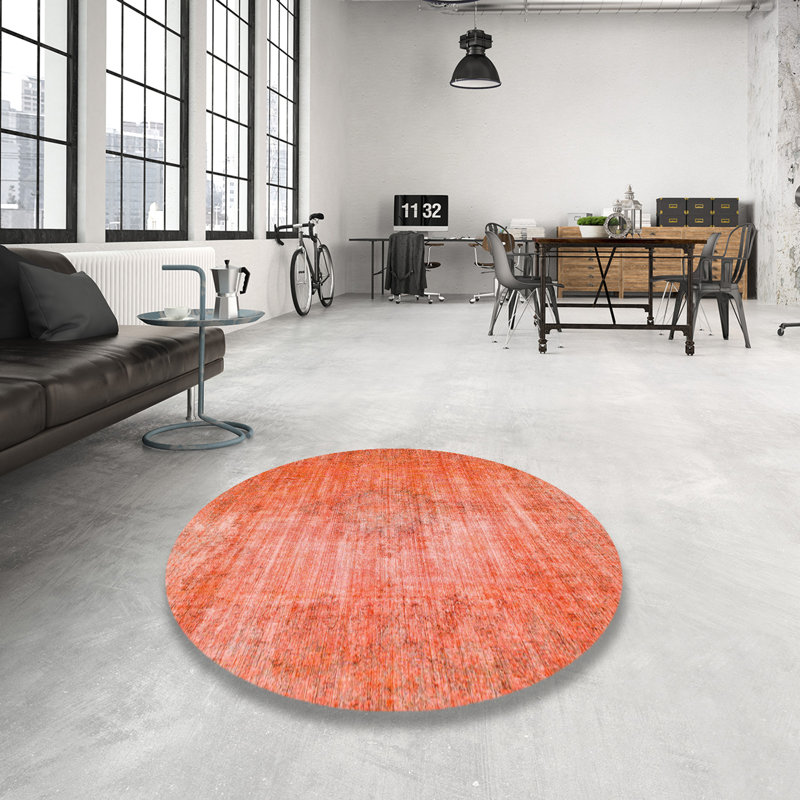 Abstract Indoor Rug, Round 7'