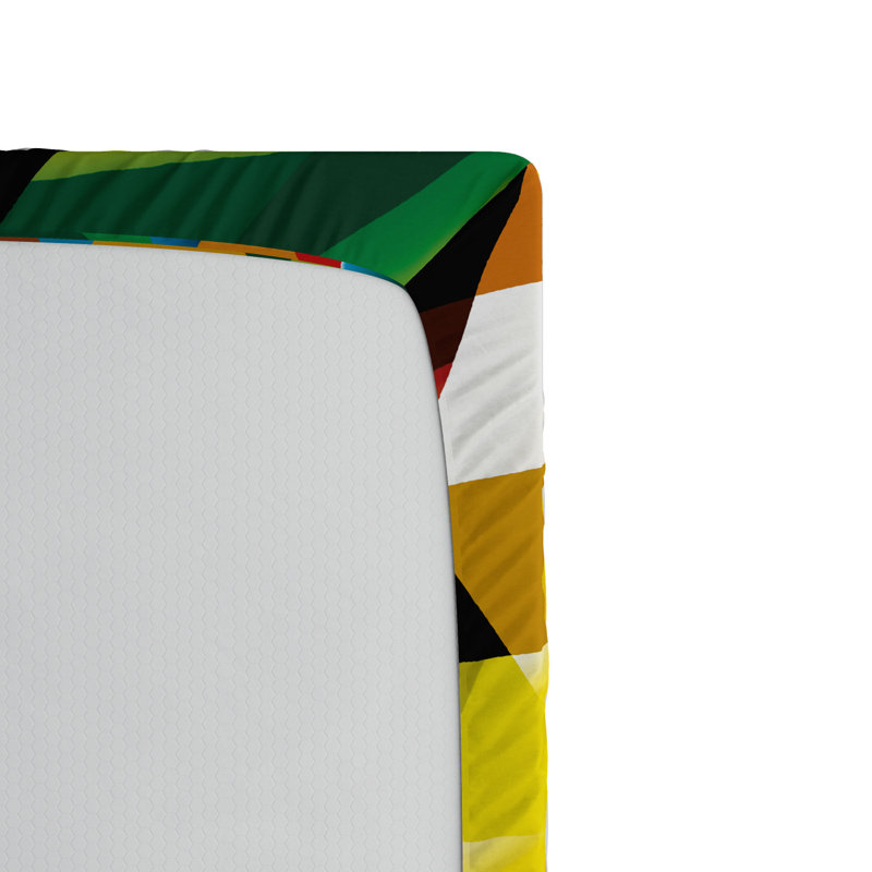 Microfiber Geometric Fitted Sheet, Full Fitted Sheet