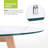 31'' Dining Table Set, Round Glass Top Dining Table with Two Upholstered Chairs-1105411070
