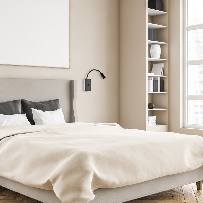 Lampka nocna BASE 8W+2W, Black