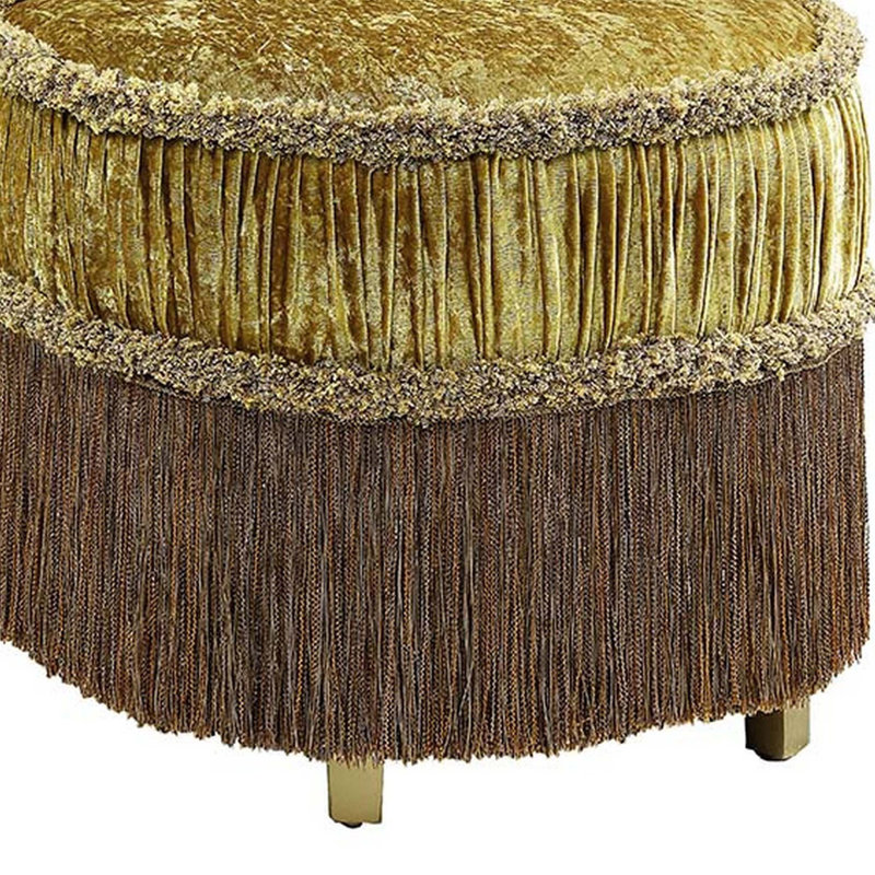 Tabouret de coiffeuse en velours Jeramee