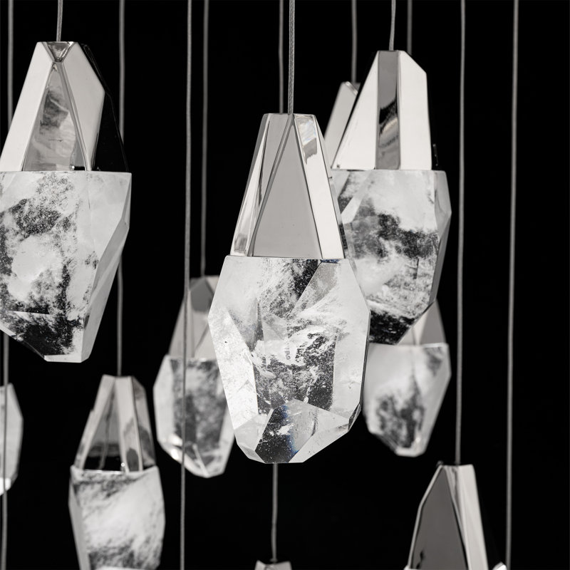 Martini 25 - Light LED Pendant, Clear, Polished Nickel