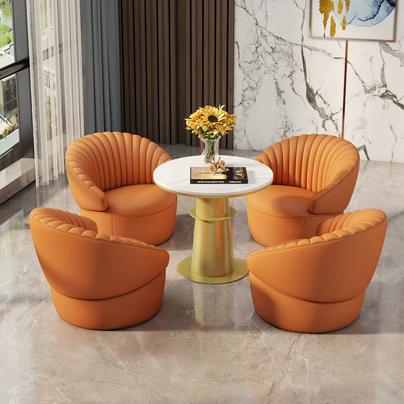 Simple sofa chair and tea table combination