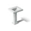 Memoirs® 26.375" Tall Rectangular Pedestal Bathroom Sink with Overflow-1998482403-1998482430