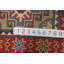Tapis de vestibule oriental vert et rouge Kazak 2x3