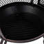 89cm Steel Outdoor Chiminea With Central Mesh Screen-16783978