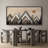 Western Wood Effect Landscape " Abstract Geometric Mountain Range Modern Art Relax Calm Warm Extra Large Pictures "-98042302-111176751