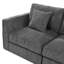 Canapé modulaire incurvé moderne avec revêtement en chenille et confort d'assise profond-505647818