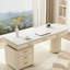 Bureau blanc pur en pierre frittée-1518306889