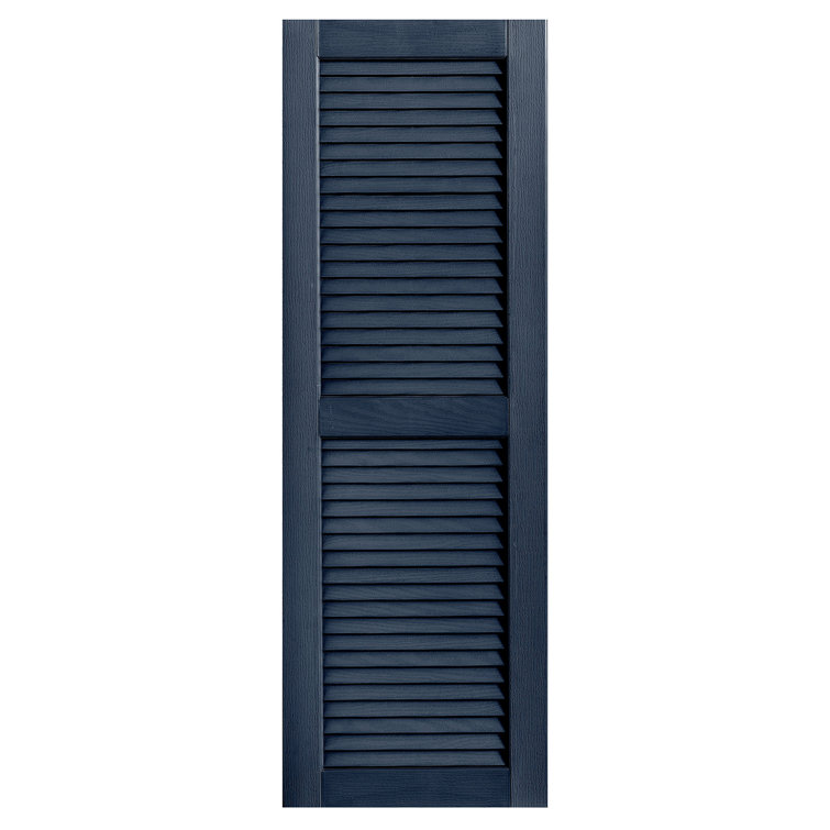 Straight Top Open Louvre Shutters Pair