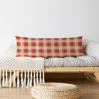 Denver Football Luxury Plaid Body Pillow-Microfiber