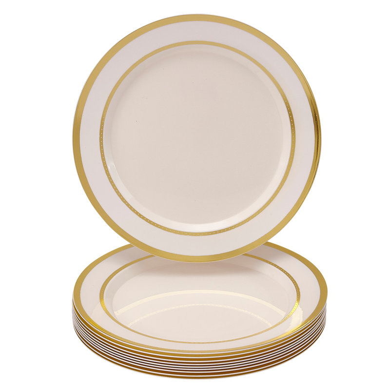 Assiette à dîner jetable en plastique