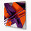 «Geometric Abstraction 18», art mural en métal mauve